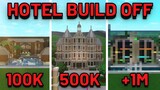 1.5M$ HOTEL BUILD OFF... | Bloxburg Build Battles