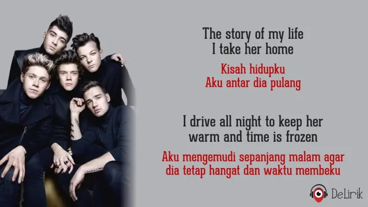 Story of My Life - One Direction (Lyrics video dan terjemahan)