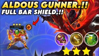 ALDOUS GUNNER.!! FULL BAR SHIELD.!! MAGIC CHESS MOBILE LEGENDS