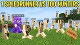 Minecraft Manhunt RAID BOSS vs 100 HARDCORE Hunters