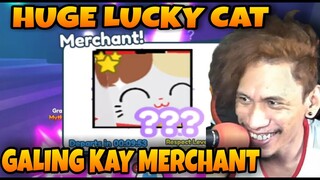 Huge Lucky Cat Galing Sa Mystery Merchant In Pet Simulator X - Roblox