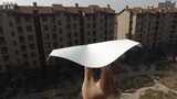 The world's most elegant paper airplane with curved wings-Zephyr