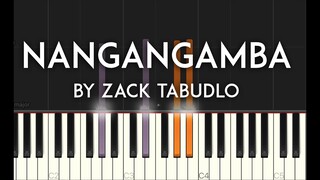 Nangangamba by Zack Tabudlo synthesia piano tutorial with free sheet music