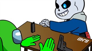 【AMONG US动画】Undertale SANS vs FRISK，谁才是真正的内鬼？