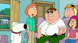 Peter hampir menyodok Chris dan Stewie ketika dia menjadi buta!