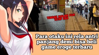 Para otaku ini rela antri panjang demi bisa beli game eroge terbaru #VCreators