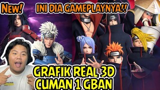 AKHIRNYA AKU DAPAT GAMENYA NARUTO REAL 3D BANGET TES GAMEPLAY DAN GACHA  DAN CARA LOGINYA