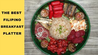 MAKE YOUR GUEST HAPPY WITH THIS PLATTER 😋 THE BEST PINOY BREAKFAST PLATTER // BREAKFAST OVERLOAD