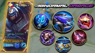 JOHNSON MAGE (ABNORMAL BUILD) 100% ABNORMAL DAMAGE | BEST BUILD AND EMBLEM S26 | MOBILE LEGENDS