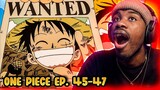 LUFFY WANTED POSTER!!! One Piece Episode 45, 46 & 47 Reaction
