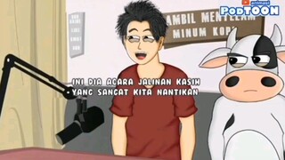 PEMBAWA ACARA NGAKAK | ANIMASI PODTOON