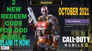 *October 2021* Call Of Duty Mobile New Redeem Code | Cod Mobile Redeem Code Garena