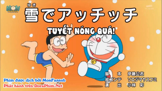 Review Phim Doraemon _ Tuyết Nóng Quá, Lái Xe Trên Máy Hút bụi