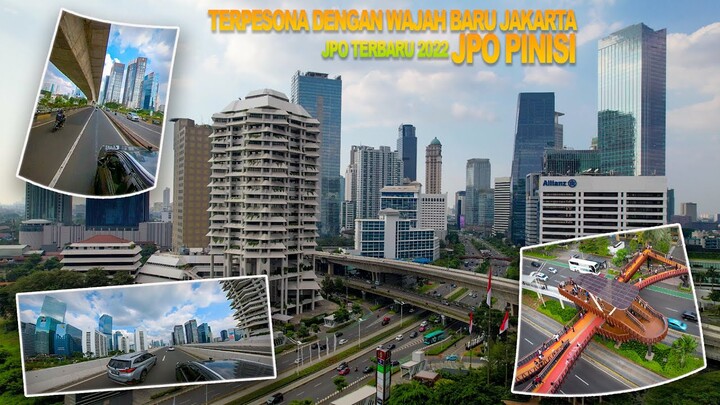 Wajah Baru Kota Jakarta 2022 | Terpesona Dengan JPO Karet Yang Mirip Dengan Kapal PINISI