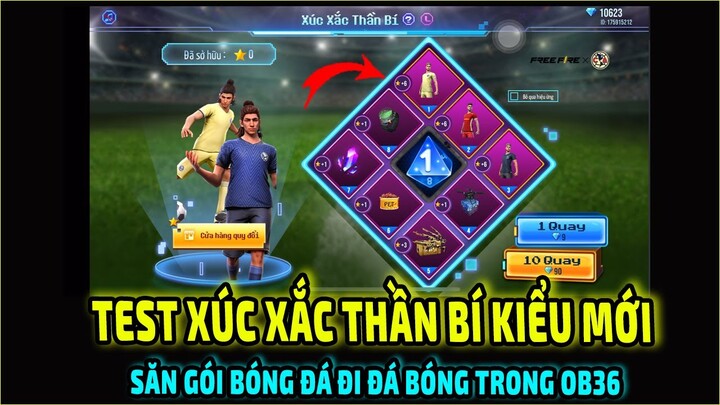 Test Xúc Xắc Thần Bí Săn Quần Áo Bóng Đá Chuẩn Bị Chơi Đá Bóng Trong Ob36 || Free Fire