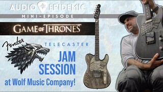 I got to play a $30,000 Game of Thrones *HOUSE STARK* Fender Telecaster!!