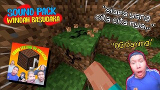 GW ubah suara Game Minecraft Jadi Suaranya Windah Basudara !! MCPE 1.16+