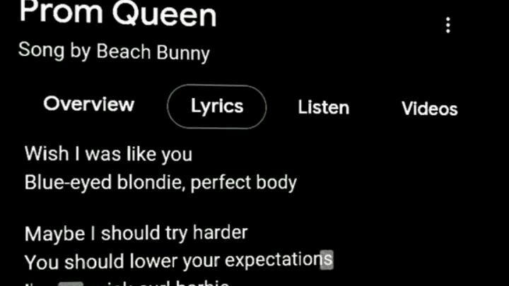 Prom Queen-Beach bunny