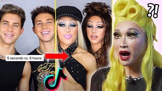 Korean Drag Queen React To Drag Transformation TikTok!!!