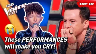 😢MOST EMOTIONAL performances that will make you CRY in The Voice Kids! 😭 | Top 10
