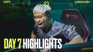 The Dust Settles On The First Omega Bracket Battles | Day 7 Highlights | VCT LOCK//IN