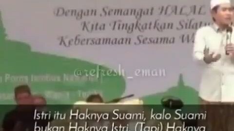 dengerin tuh buat para istri