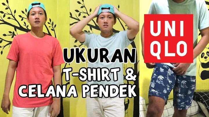 Ukuran Uniqlo: T-shirt Dry Crew Neck dan Celana Pendek Light Cotton Easy Shorts