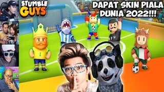 Reaksi Frost Diamond & Poo Panda Mendapatkan Skin Piala Dunia | Stumble Guys Indonesia