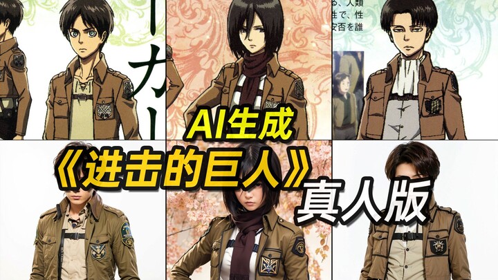 "Attack on Titan" live-action version [AI generated]