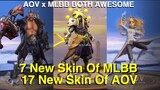 7 New Mobile Legends Skin And 17 New AOV Skin Not a Comparison this is UNITED :D