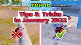 TOP 10 TIPS & TRICKS Trong Tháng 1 2022 | PUBG MOBILE/BGMI | Bong Bong TV #4