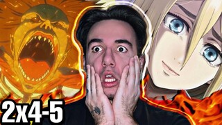 WHO ELSE IS A TITAN !? .. ATTACK ON TITAN 2x4 and 2x5 (REACTION)