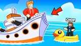 ROBLOX CHOP AND FROSTY FIGHT WITH BOATS AND YACHTS