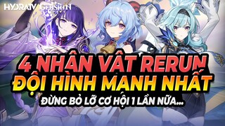 Đội Hình Mạnh Nhất Genshin Impact & Top 4 Nhân Vật Bạn Phải Có Khi Họ Quay Trở Lại! HydraTV