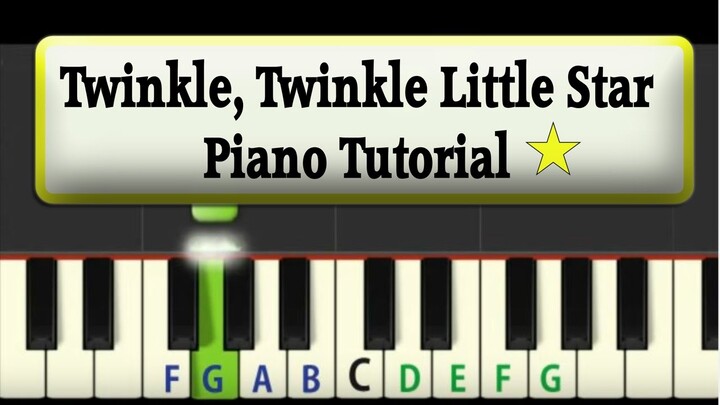 Easy Piano Tutorial: Twinkle Twinkle Little Star