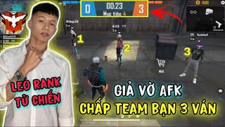 (FreeFire)Thử Lòng Địch Chấp Trước 3 Ván Gặp Ngay 2 Chị Gái Xinh Tươi Tăng 100% Công Lực Lật Kèo