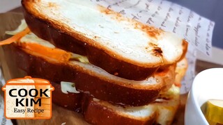 Korean street food toast recipe, 아침 식사로 딱 좋은 길거리 토스트 만들기