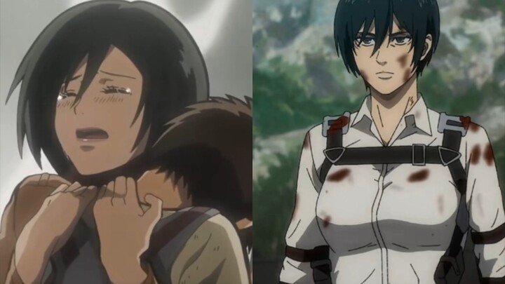 Mikasa's micro-movement showed so many memories...