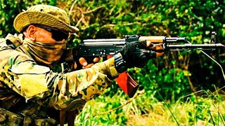 Group Of Russian Soldiers Against Group Of African Bandits