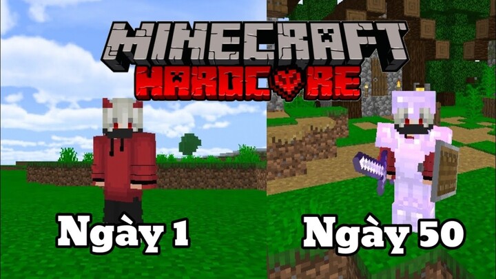 Tóm Tắt 50 Ngày Sinh Tồn Minecraft PC Siêu Khó Trên Điện Thoại || Hunter Team