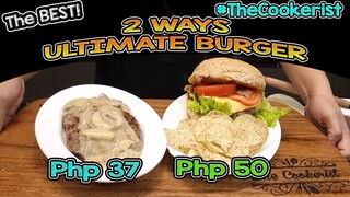 BURGER 2 WAYS CHEESEBURGER BURGERSTEAK FULL RECIPE VIDEO