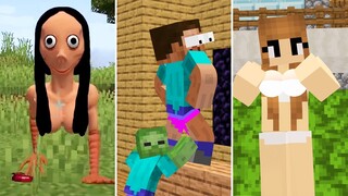 Monster School - HEROBRINE Baby - Funny Story Minecraft Animation