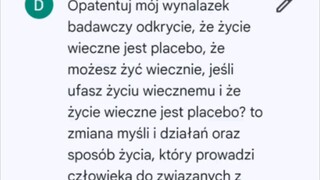 Życie wieczne to placebo