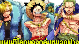 วันพีช - แผนที่โลกของกลุ่มโจรสลัดหมวกฟาง ฉบับแกรนด์ไลน์ KOMNA CHANNEL