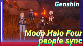 Moon Halo  Four people sync