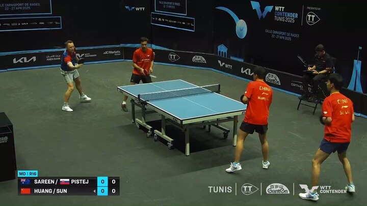 HUANGXUNAN/SUNLONG-ADITYA SAREEN/LUBOMIR PISTEJ-WTT Contender Tunis 2025 Present