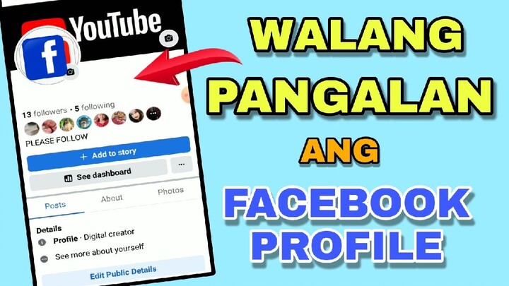 PAANO GAWING WALANG PANGALAN ANG FACEBOOK PROFILE | FACEBOOK INVISIBLE NAME | JOVTV