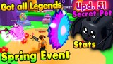 *NEW* Spring Event Got all Legendary Pets in Roblox Bubble gum simulator
