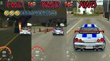 what is the best in drag racing ? FWD l RWD l AWD MODE comprison car parking multiplayer new update