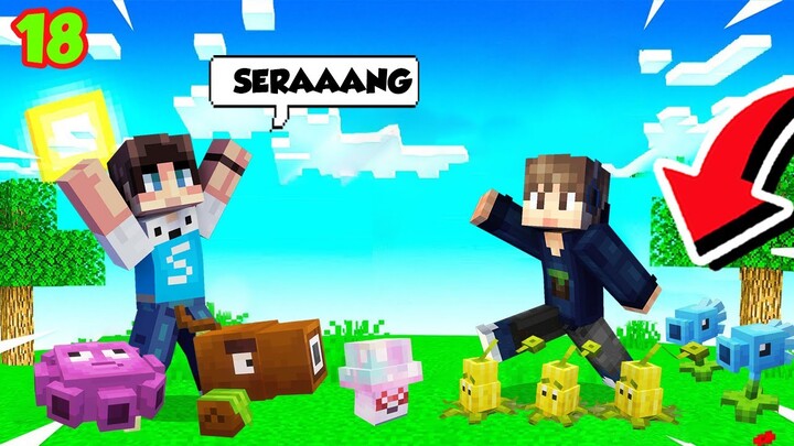 AKU MENEMUKAN TANAMAN PLANTS VS ZOMBIE BARU DI MINECRAFT!!! - SURVIVAL KOLOR #18